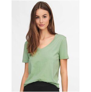 Light green basic T-shirt JDY Farock - Women