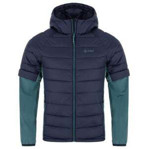 Men's insulated hybrid jacket KILPI VERONS-M dark green