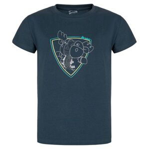 Boys' cotton T-shirt ALBION-JB DARK BLUE