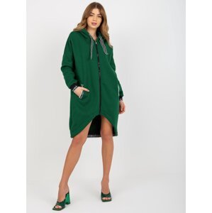 Women's Long Zipper Sweatshirt - Green