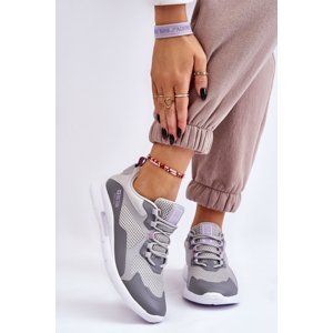 Ladies Trainers Sneakers Big Star LL274371 Grey
