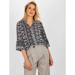 Women's Boho Blouse with 3/4 Sleeves Sublevel - Multicolor