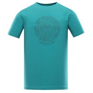 Men's cotton T-shirt ALPINE PRO ZIMIW porcelain green variant pd