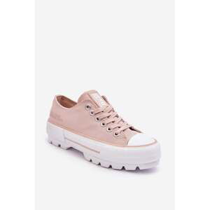 Fabric Sneakers on Big Star LL274151 Nude