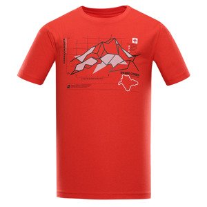 Men's quick-drying T-shirt ALPINE PRO DAFOT flame scarlet variant PA