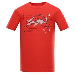 Men's quick-drying T-shirt ALPINE PRO DAFOT flame scarlet variant PA
