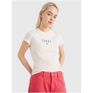 Light pink Women's T-Shirt Tommy Jeans Essential - Women