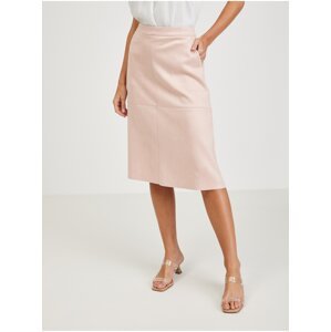 Orsay Apricot Women's Midi Skirt in Suede - Women