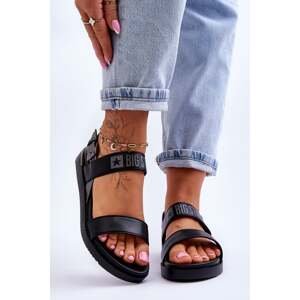 Women's Flat Sandals Big Star Black