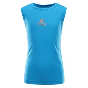 Kids quick-drying tank top ALPINE PRO NEQO NEON ATOMIC BLUE