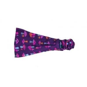 Girls' scarf - blue-purple sponges - 11cm