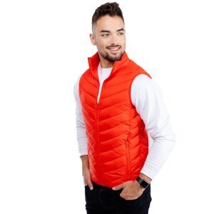 Men's quilted vest GLANO - red