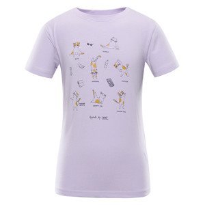 Children's T-shirt nax NAX POLEFO pastel lilac