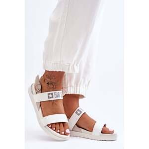 Women's Flat Sandals Big Star White
