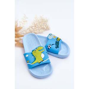 Children's Dinosaur T-Rex Slides Blue Bernis