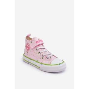 Children's Floral Sneakers Big Star Pink