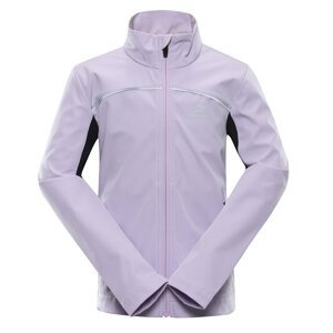 Kids softshell jacket with membrane ALPINE PRO GEROCO pastel lilac
