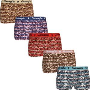 5PACK girls' panties with leg loop boxers Gianvaglia multicolored