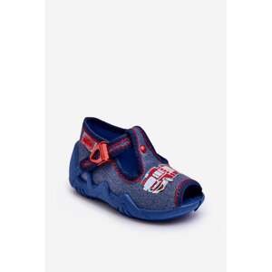Children's sandals, Befado slippers, Fire truck Blue