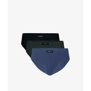 Classic men's briefs ATLANTIC 3Pack - khaki/black/blue