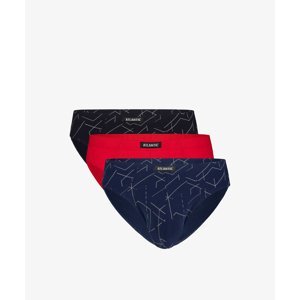 Men's sports briefs ATLANTIC 3Pack - dark blue/red/blue
