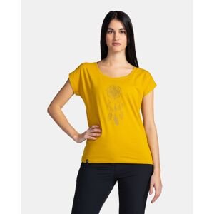 Women's cotton T-shirt KILPI ROANE-W Gold