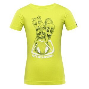 Children's quick-drying T-shirt ALPINE PRO DALLO sulphur spring variant PA