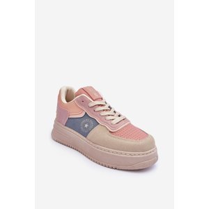 Women's Big Star Athletic Shoes Pink and Beige