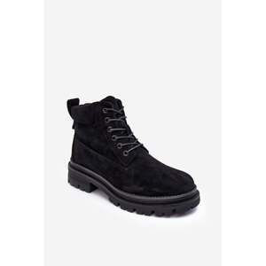 Suede Trappers Insulated Ankle Boots Black Alden