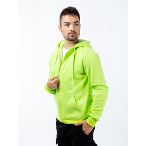 Men's hooded sweatshirt GLANO - bright green