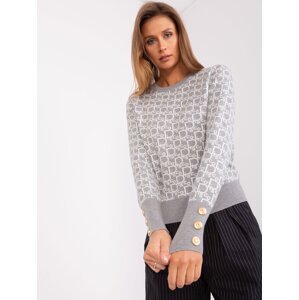 Off-white classic sweater with viscose
