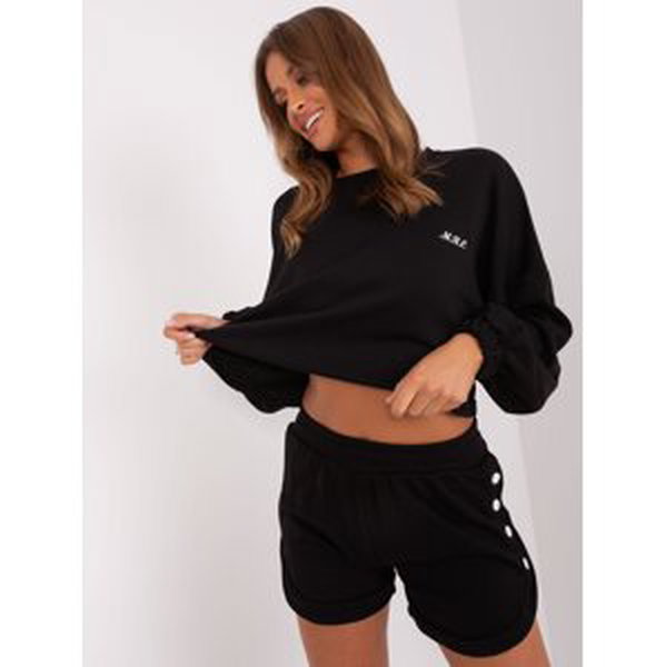 Black two-piece tracksuit