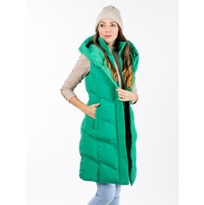 Women's quilted vest GLANO - green