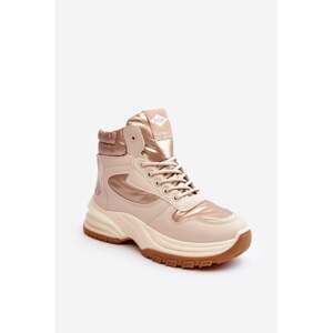 Women's ankle boots with thick soles Lee Cooper Beige