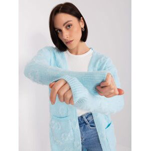 Light blue cardigan with cuffs