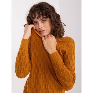 Classic knitted mustard sweater