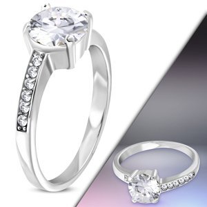 Princess Surgical Steel Engagement Ring