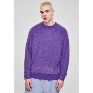 Down sweater in purple