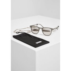 Sunglasses Arthur with Chain Grey/Silver