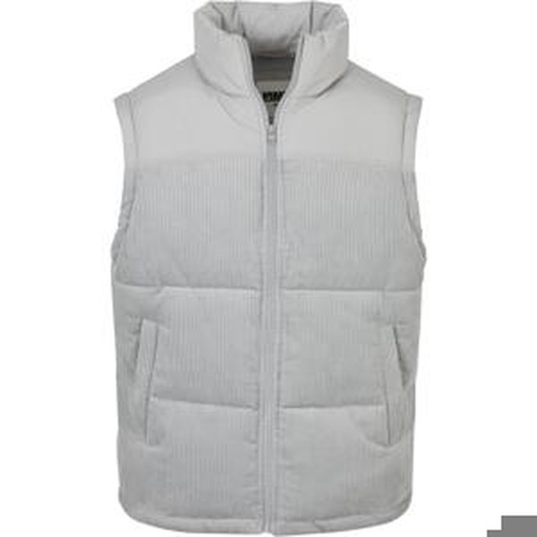 Corded vest made of light asphalt