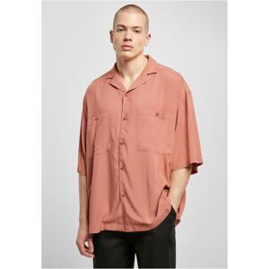 Oversized terracotta holiday shirt