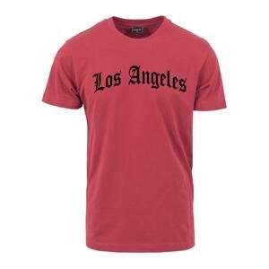 Los Angeles text Tee ruby
