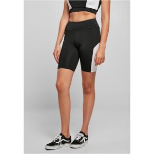 Women's Color Block Cycle Shorts Black/White