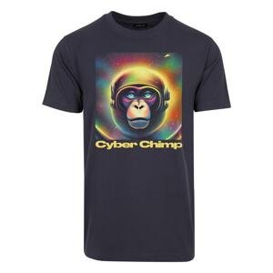 Cyber Chimp Tee Navy