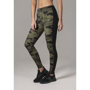 Women's Camo Leggings Stripe woodcamo/blk