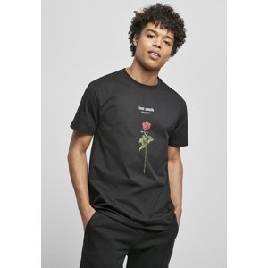 Black T-shirt Lost Youth Rose Tee