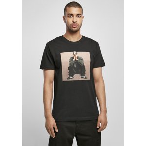 Tupac T-shirt sitting pose black