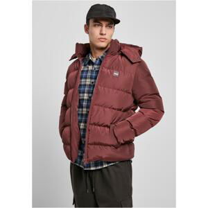 Puffer Hooded Jacket Cherry