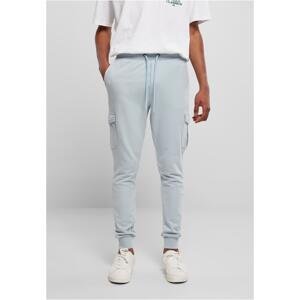 Fitted Cargo Sweatpants Summer Blue