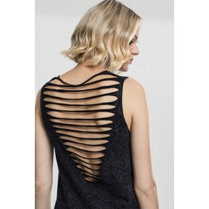 Women's wrinkled cut with a black back cut